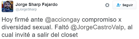 tuit salir del close Castro
